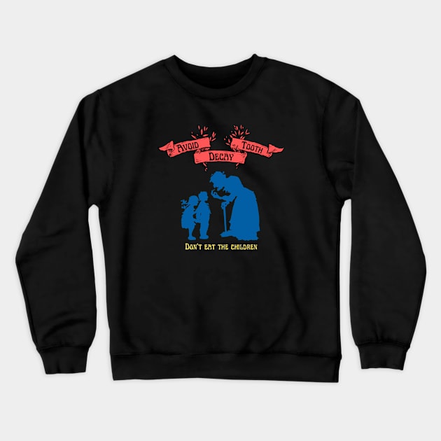 Witch Hansel and Gretel Crewneck Sweatshirt by Builder Ben Paranormal Workshop LLC